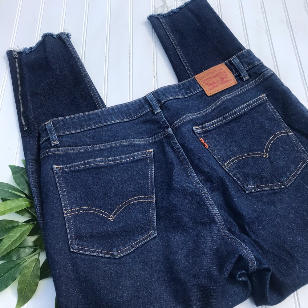 LEVIS 721 Vintage High Rise Skinny Ankle Zippered